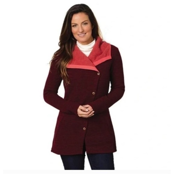 Prana Jackets & Blazers - Prana Milana wool jacket red berry